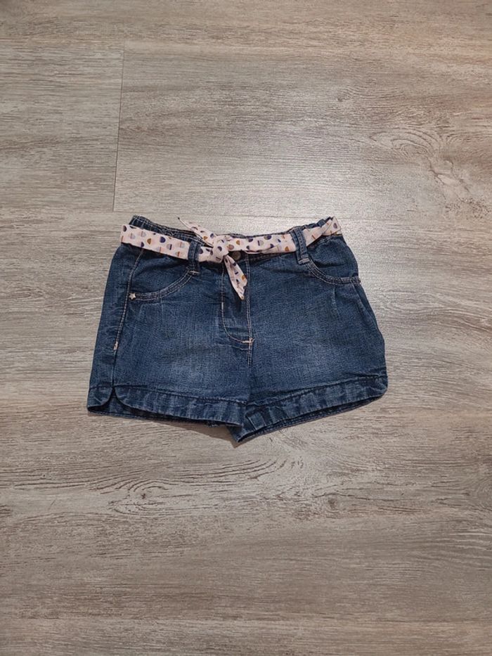 Short jean avec ceinture Obaibi