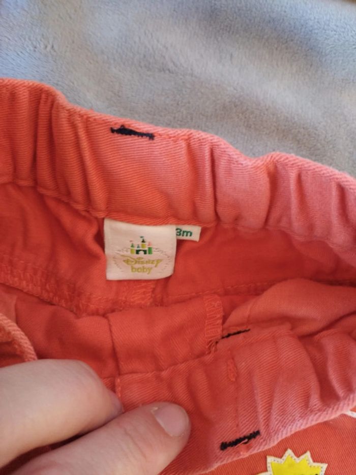 Pantalon style jeans orange Mickey Disney Baby 100% coton - photo numéro 7