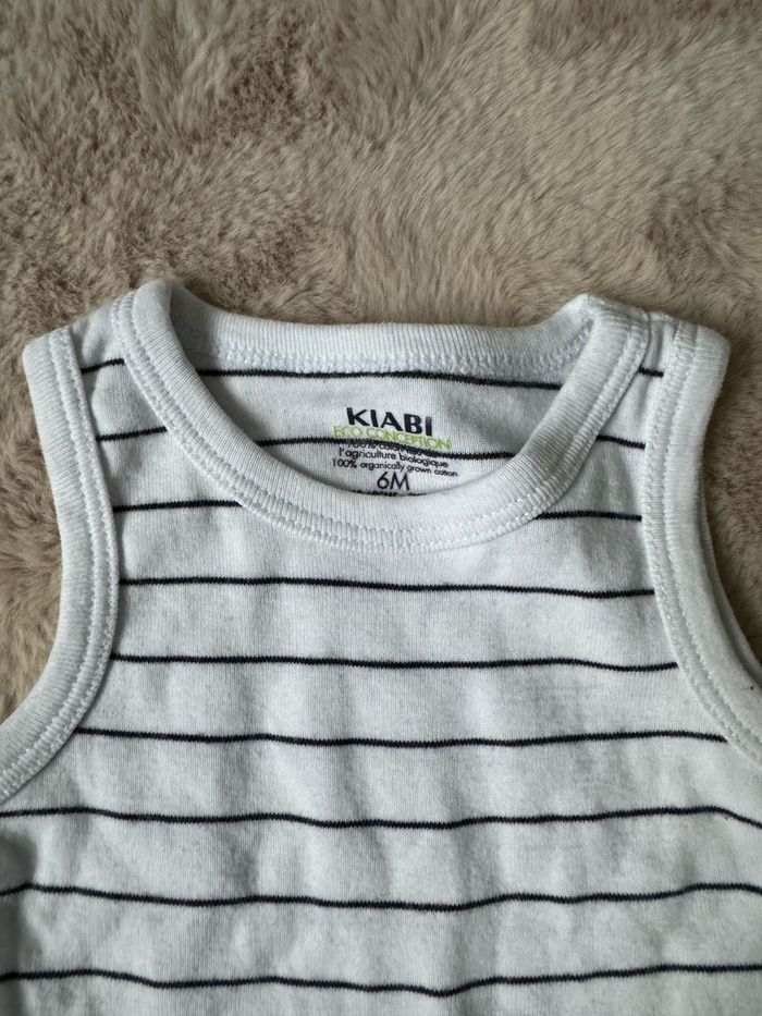 Lot 4 bodies manches courtes marcel 6 mois Petit Bateau Kiabi - photo numéro 5