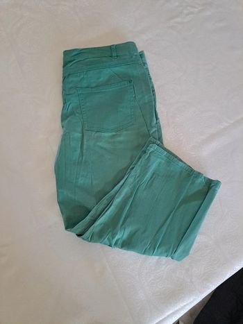 Pantacourt bleu clair/ vert 40