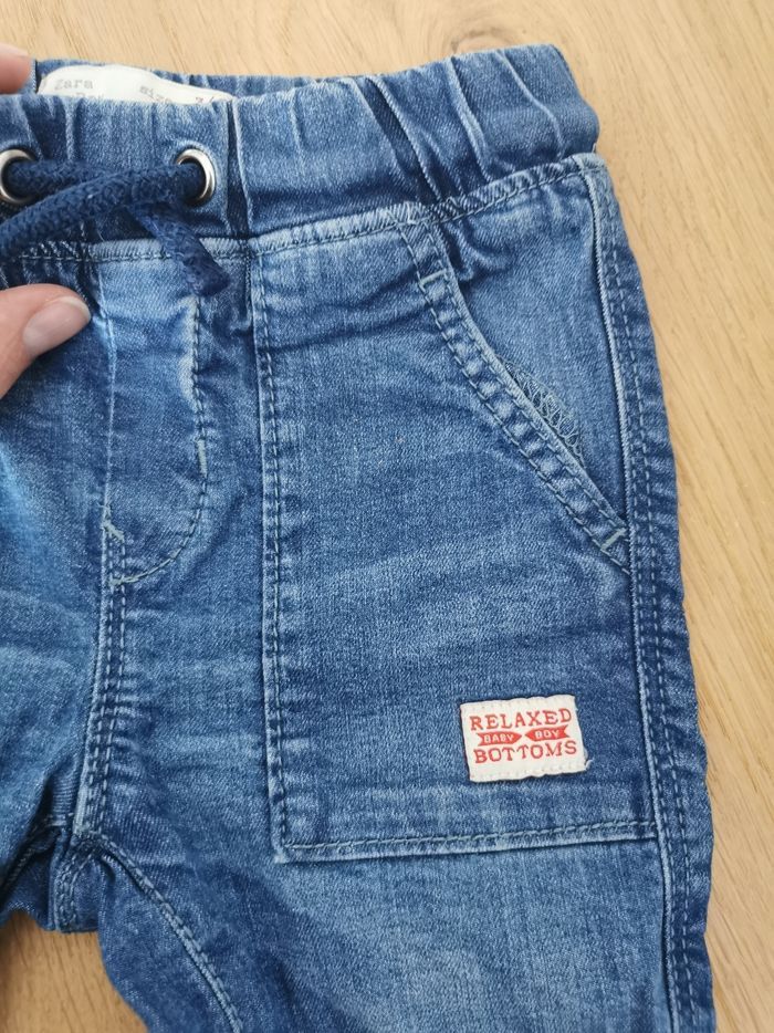 Jeans bleu zara babyboy 3/6mois TBE - photo numéro 2