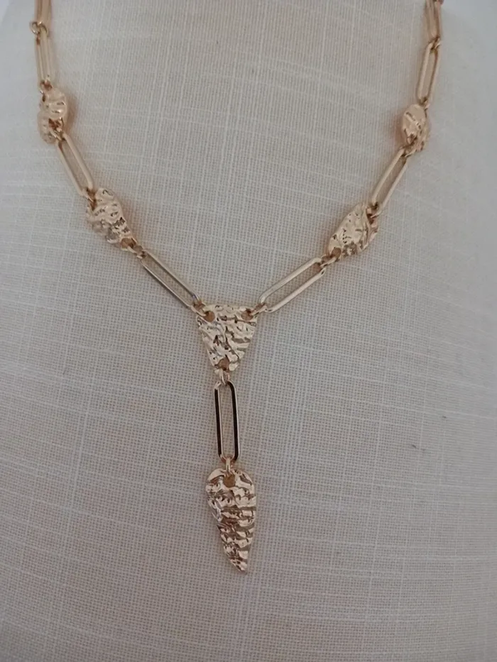 Collier en stainless steel doré liars ans lover - photo numéro 3