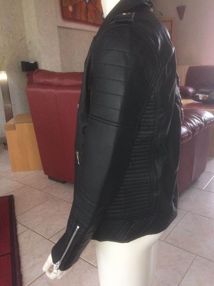 Perfecto Noir Simili - Maison Nord - photo numéro 2