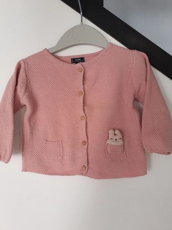 Gilet fille 9 mois - Kiabi