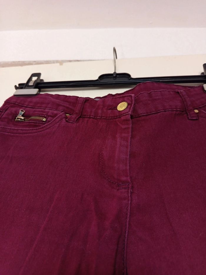 Jean Bordeaux en taille S de la marque ici et maintenant - photo numéro 5