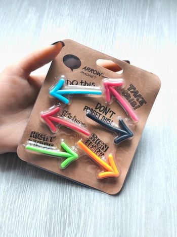 Lot de 6 aimants en forme de flèche