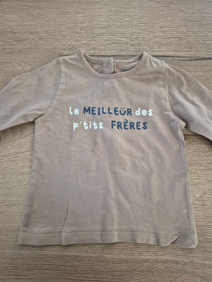 Lot de 5 tee-shirts manches longues 18 mois - photo numéro 4