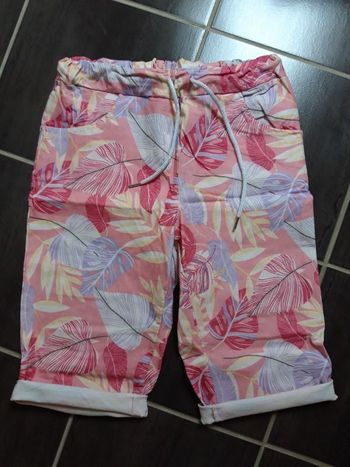 Bermuda rose motifs feuilles