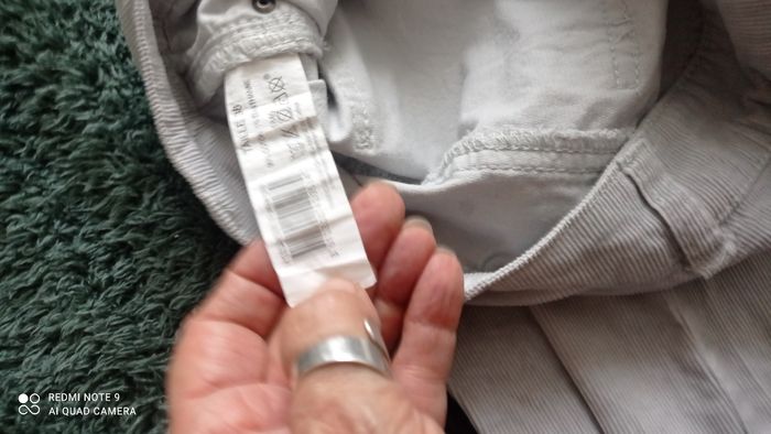 Pantalon velours gris clair La Redoute taille 38 tbe - photo numéro 5