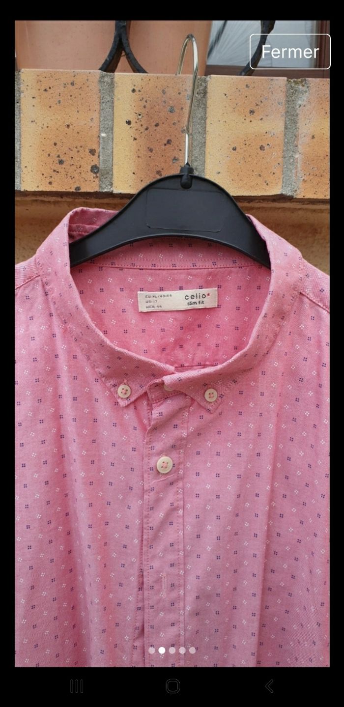 Chemise rose Celio - photo numéro 2