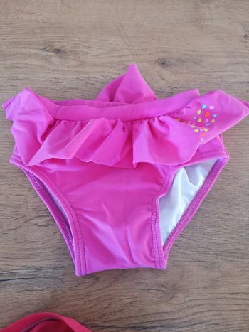 Slip de bain bébé 12 mois rose