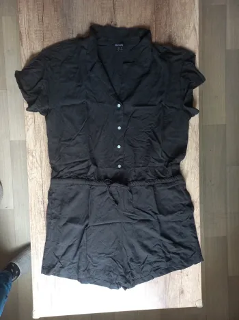 Combi short noir T44