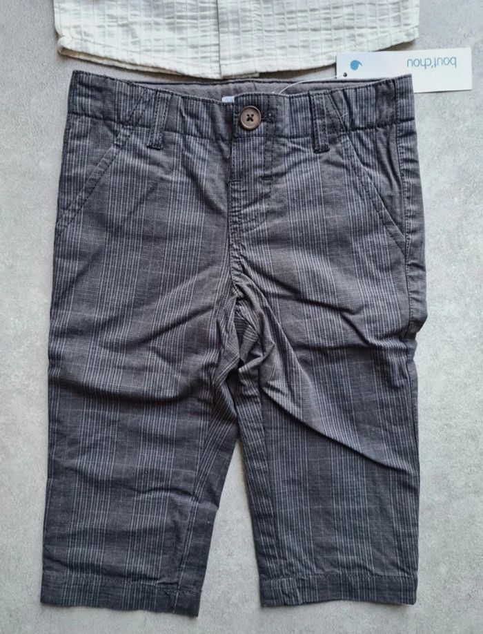 Ensemble 6 mois 3 pommes et bout'chou neuf avec etiquette - photo numéro 2