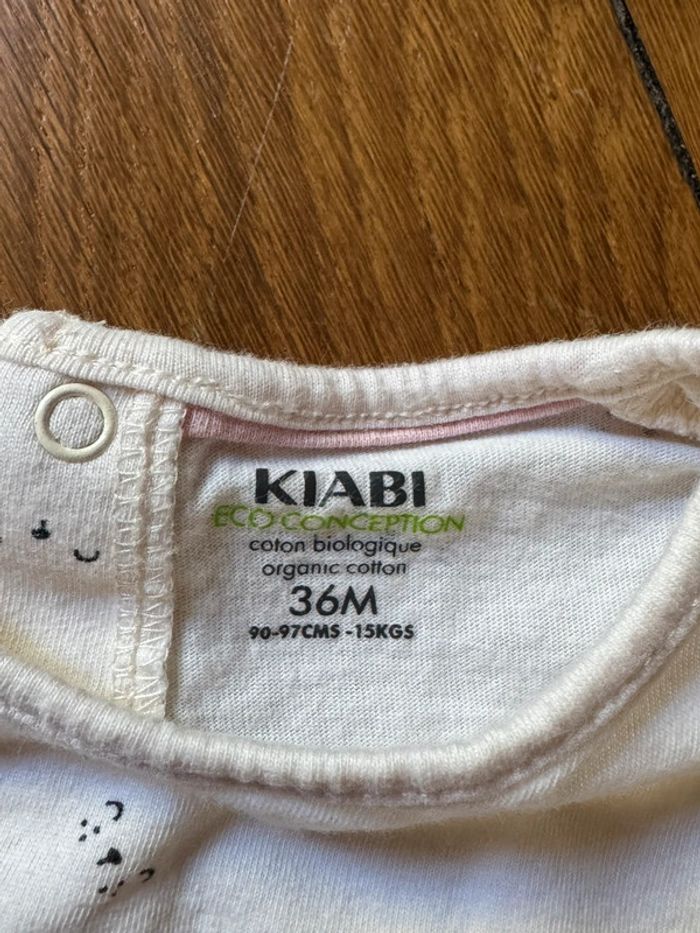T-shirt Kiabi manches longues fille 36 mois parfait état - photo numéro 3