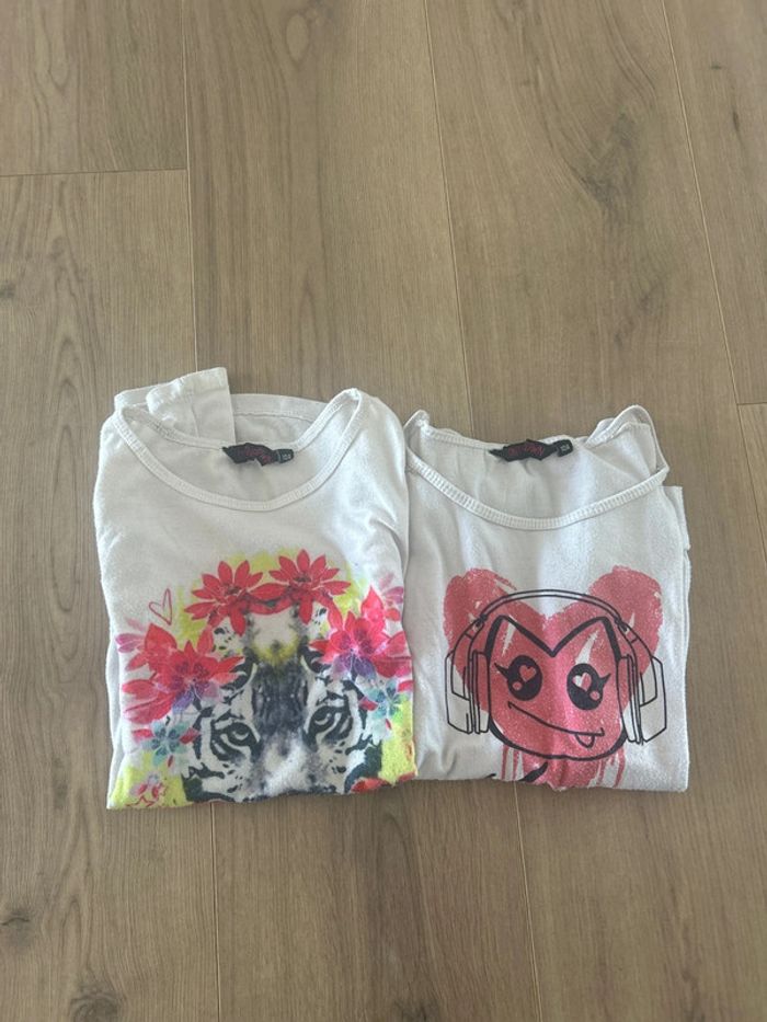 Lot 2 T-shirt taille 10 ans
