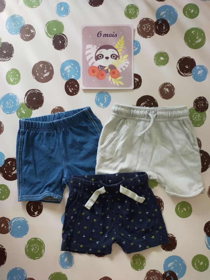 Lot de 3 shorts 6 mois