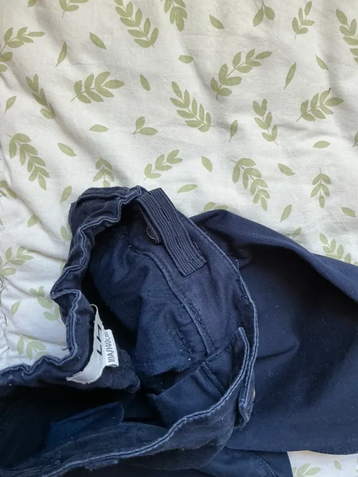 pantalon marine slim la halle taille réglabe 10 ans - photo numéro 4