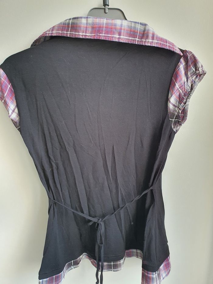 T-shirt avec chemisier intégré fille 16 ans ou S - photo numéro 3