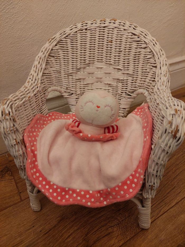 Doudou rond plat chat Amadeus les petits