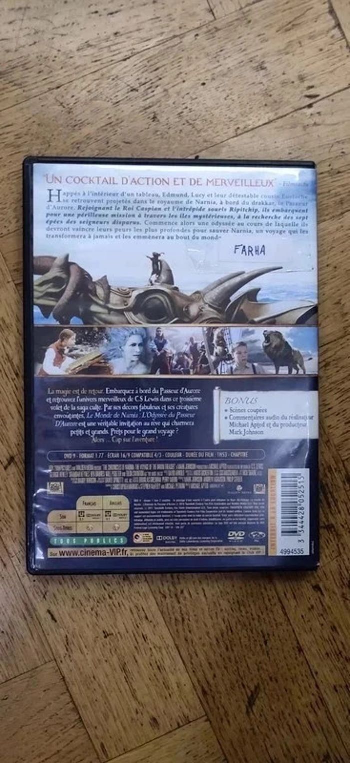 DVD Le monde de Narnia l'Odyssée du passeur d'Aurore - photo numéro 2