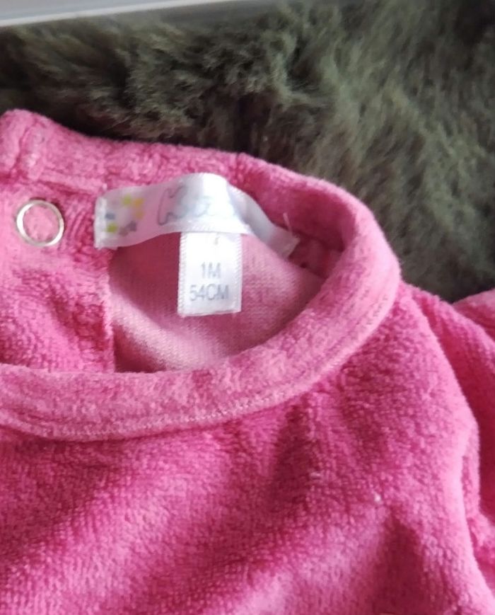 Pyjama velours 1 mois - photo numéro 3