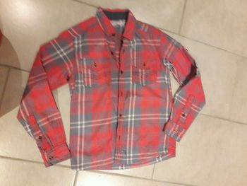 Chemise à carreaux manches longues 12ans orchestra