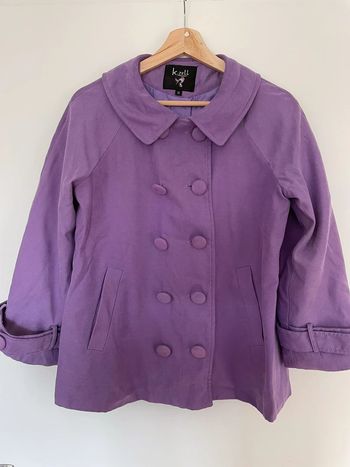 Joli manteau violet taille M