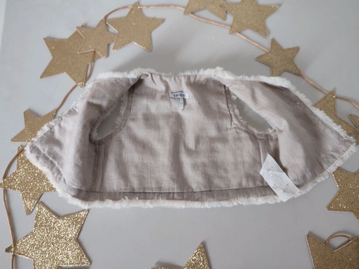 Gilet sans manches crème 6 mois IKKS - photo numéro 5