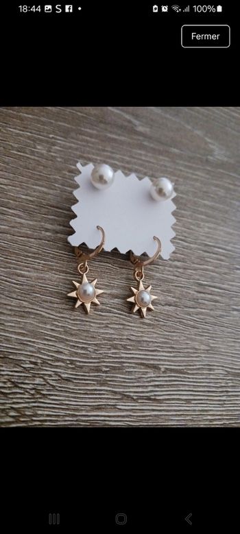 Boucles d'oreilles acier inoxydable 