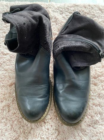 Bottines fourré noir pailletée taille 37