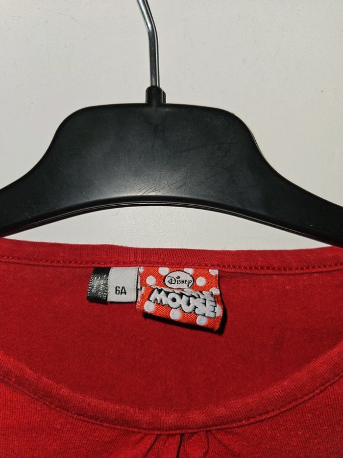 Tee-shirt manche longue fille Disney Minnie 6 ans - photo numéro 2