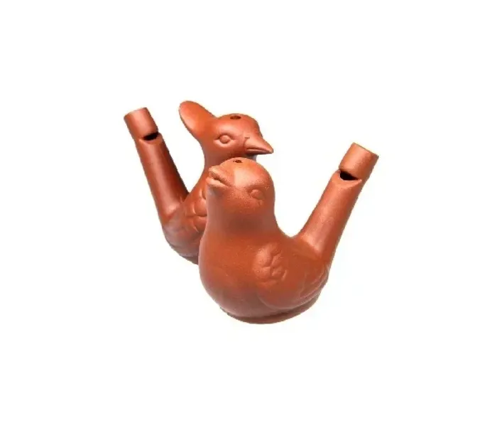 Lot de 2 sifflets à eau en argile, enfant à partir de 3 ans, GOKI