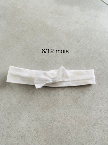 Bandeau 6/12 mois crème