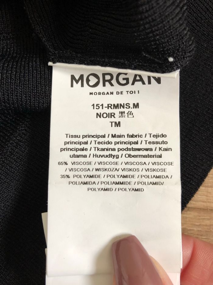 Robe noire à manches courtes Morgan taille M jamais portée (taille petit) - photo numéro 10