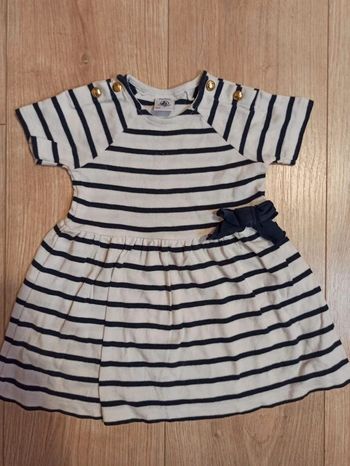 Robe marinière fille 12 mois
