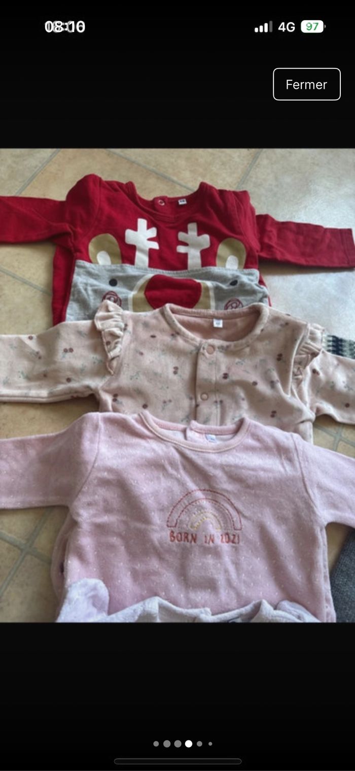 Lot 6 mois fille pyjamas vertbaudet - photo numéro 8