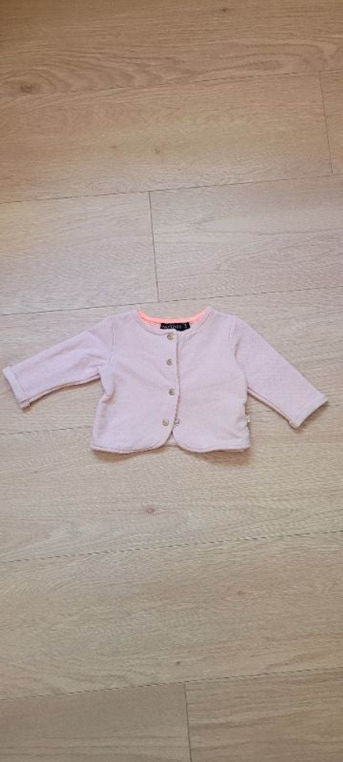 Gilet rose pailleté