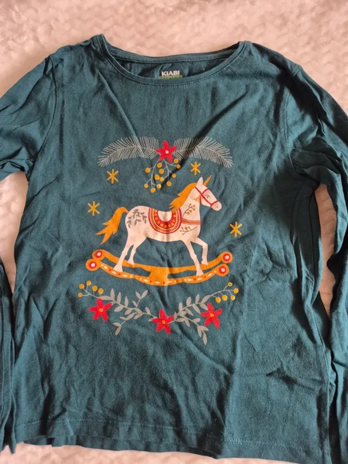 Tee-shirt manches longues Noël 10 ans - photo numéro 2