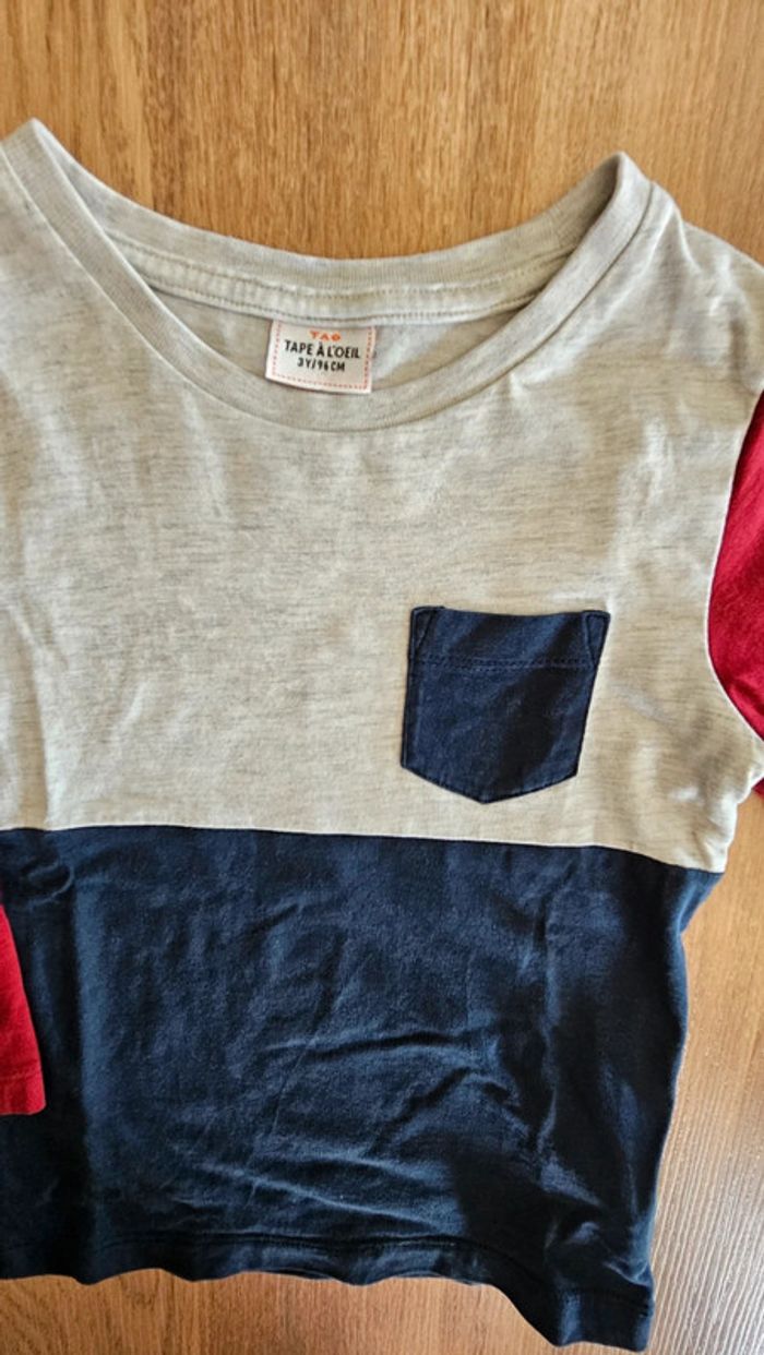 T-shirt manches longues, taille 3 ans, Tape-à-l'oeil - photo numéro 2