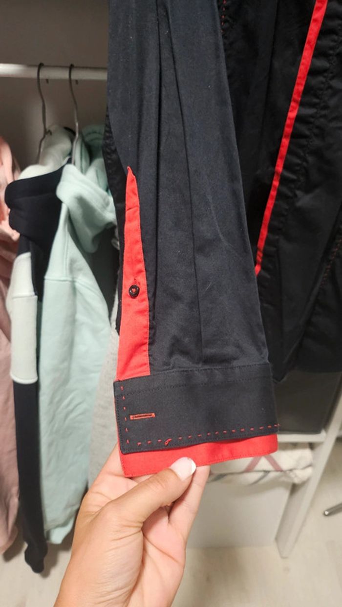 Chemise noir et rouge - photo numéro 2
