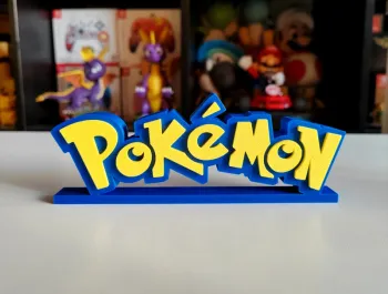 Logo socle Pokémon pour décoration / En 3D