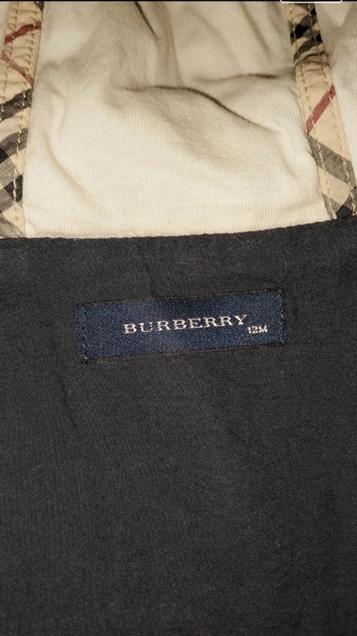 Veste / trench / blouson en jean Neuf by Burberry mixte 12 mois - photo numéro 3