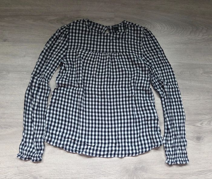 🌸 Blouse longue manche cadriller légère 10 ans 🌸