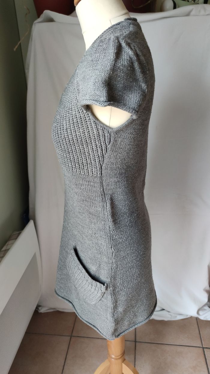 Robe pull en maille grise 38/40 - photo numéro 5