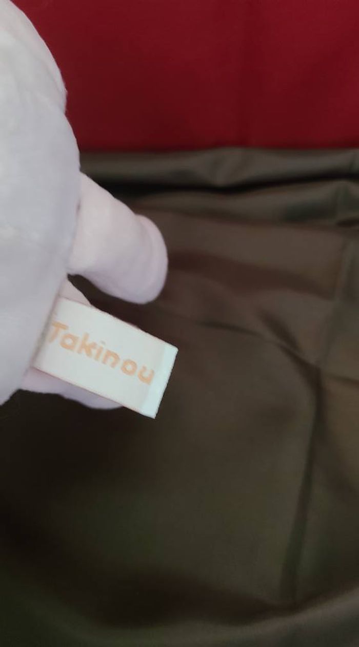 TAKINOU SOS DOUDOU VACHE GIRAFE QUASI PLAT ROSE FLEURS - photo numéro 2