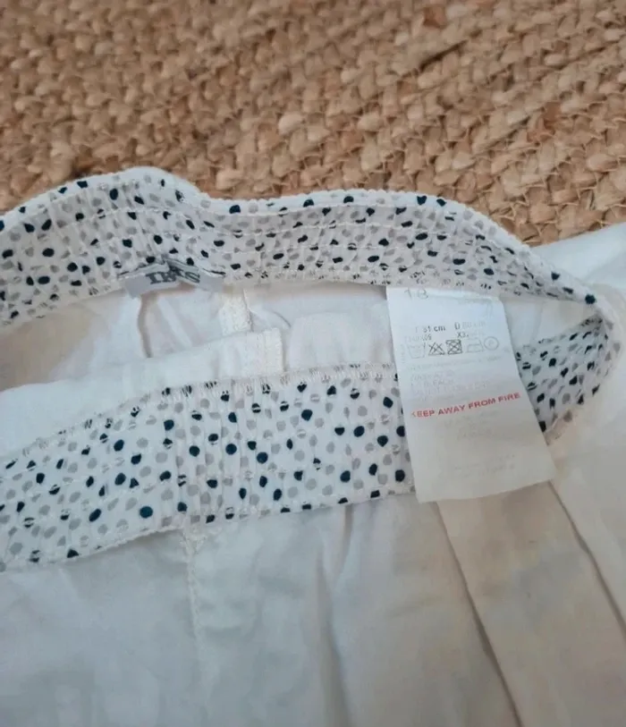 Short bébé fille blanc neuf 1 an - photo numéro 5