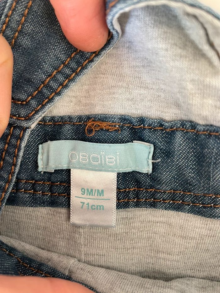 Salopette en jean bébé - photo numéro 3