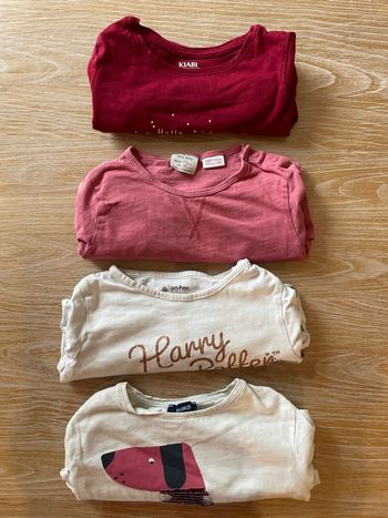 Lot de 4 hauts à manches longues fin 