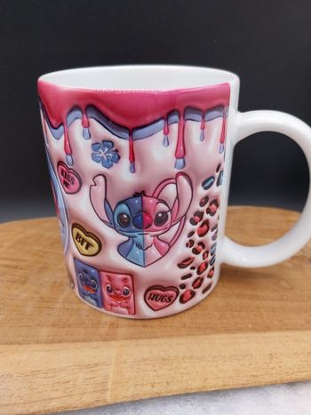 Mug avec Stitch amoureux 