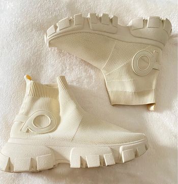 Bottines Chaussettes Crème Pointure 36